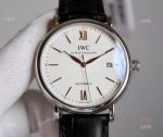 High End Replica IWC Schaffhausen Portofino White Dial with rose gold markers Automatic Watch (1)_th.jpg
